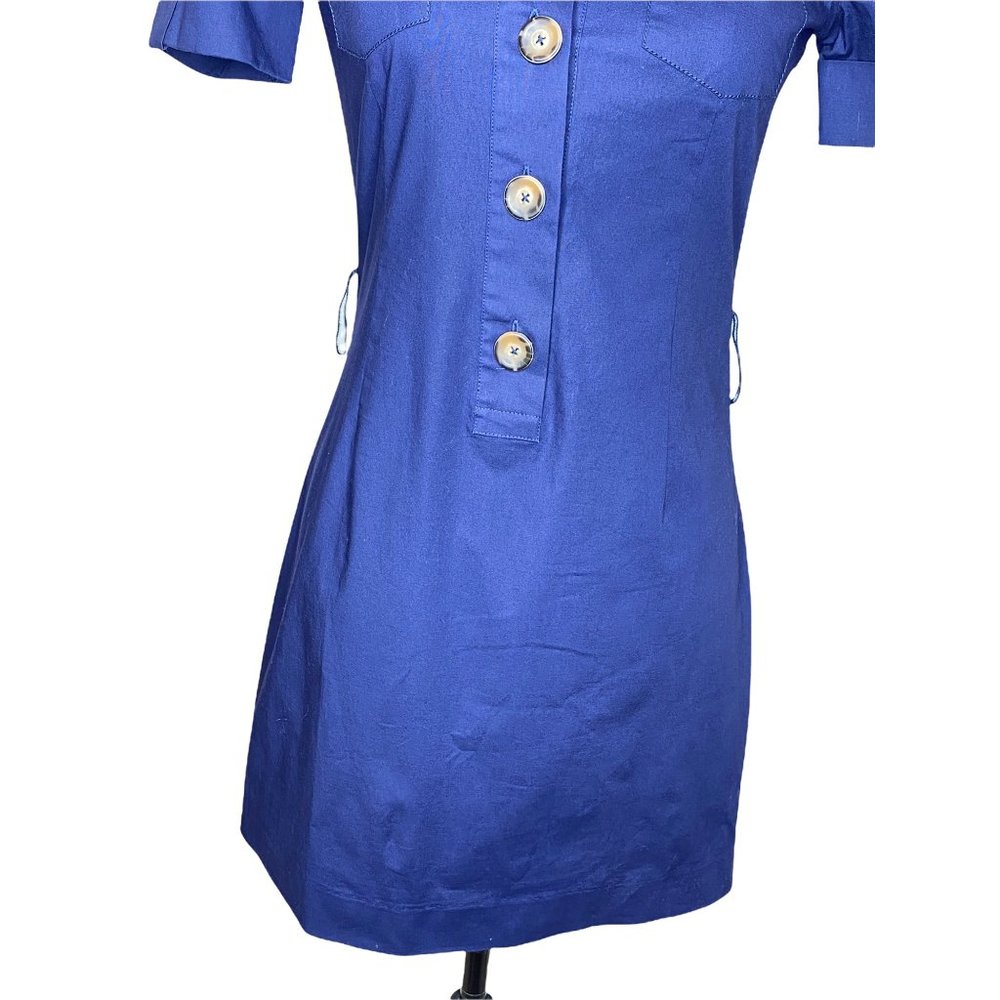 Lilly Pulitzer Navy Shirt Dress - Picture 3 of 16